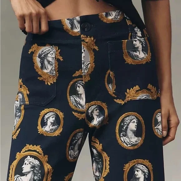 Anthropologie Collette Ponte Crop Wide-leg Pant by Maeve - brand new! - Picture 2 of 6